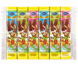 Image du produit - Pâques: sucettes de chocolat au lait entier 6x15g